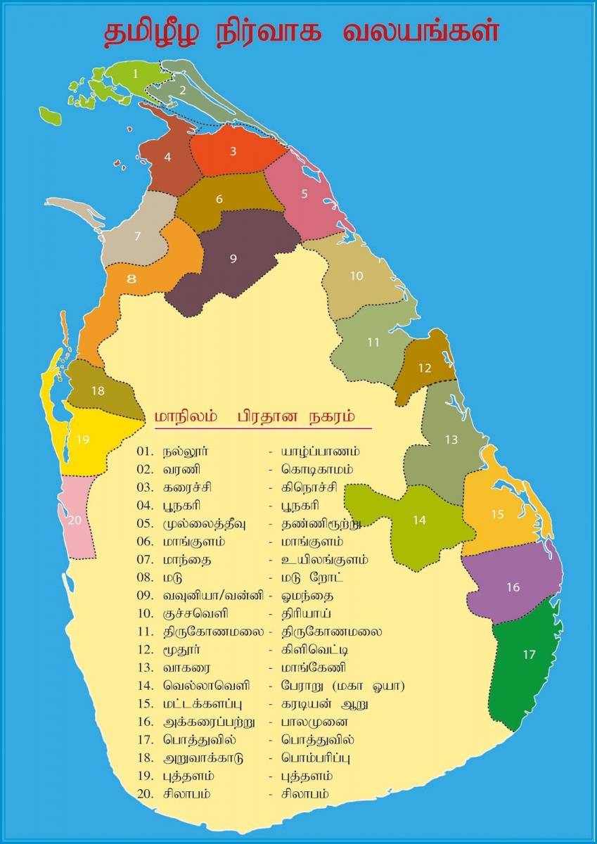 Districts of Tamil Eelam - Tamil Heritage